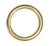 7B-1 3/4 ROUND RINGS - POLISHED SOLID BRONZE